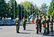 Ceremonial militar de înființare a Batalionului 24 Infanterie Targu Jiu