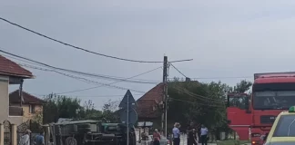 Trei accidente rutiere într-o oră în Gorj