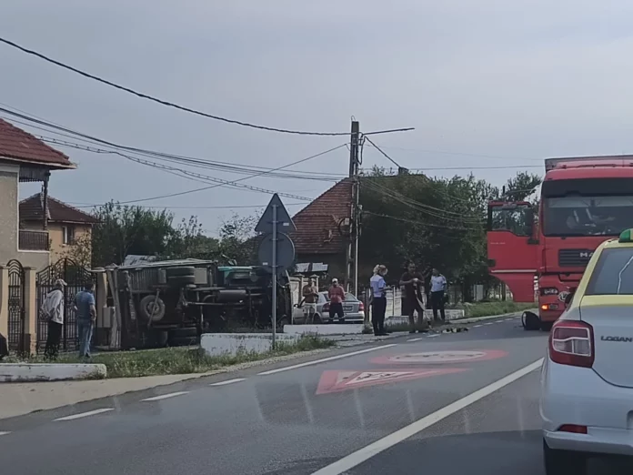 Trei accidente rutiere într-o oră în Gorj