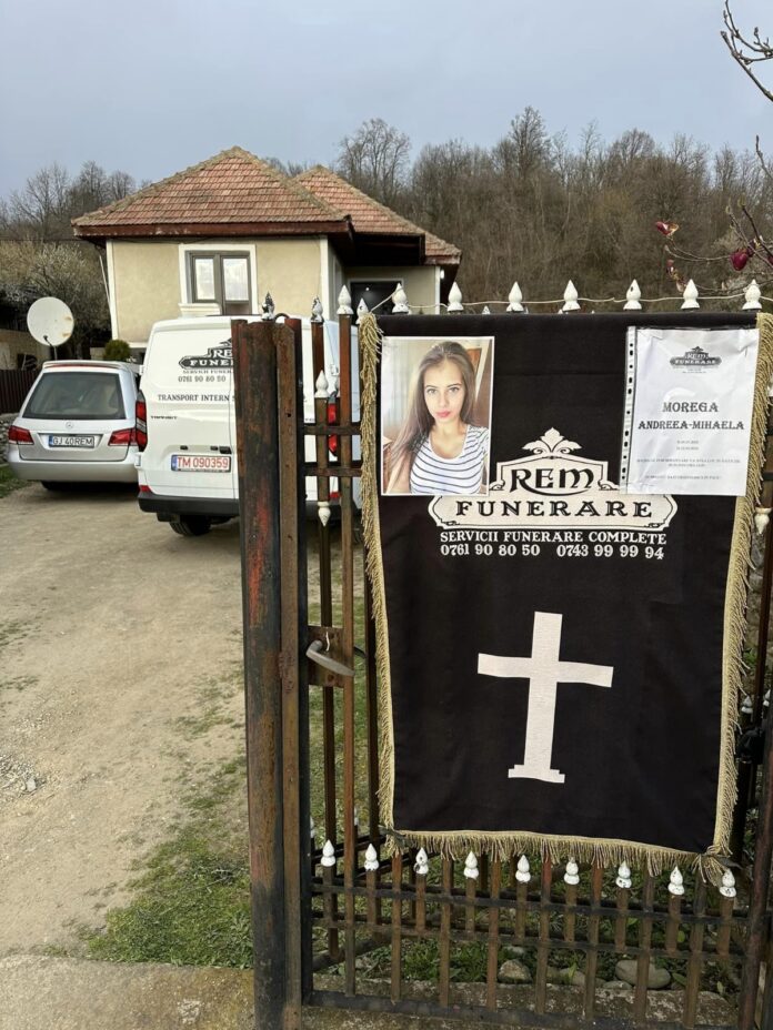 Andreea va fi condusă astăzi pe ultimul drum la Padeș, în comuna natală