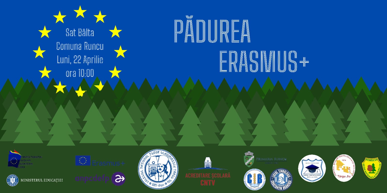 Pădurea Erasmus+ din județul Gorj