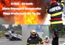 Zilele Prevenirii Dezastrelor, organizate între 31 mai și 2 iunie la Târgu Jiu
