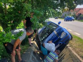 Accident rutier la ieșire din Târgu Jiu, la Drăgoieni