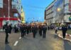 Procesiune cu făclii pe străzile din Târgu Jiu