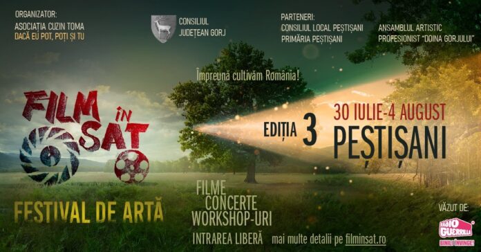 Gorj: A treia ediție a Festivalului „Film în Sat”, la Peștișani