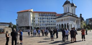 Protest pentru CEO în centrul municipiului Târgu Jiu