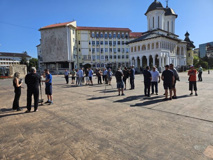 Protest pentru CEO în centrul municipiului Târgu Jiu