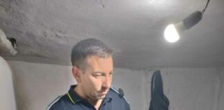 Șeful Postului de Poliție din Berlești a donat alimente unui bătrân grav bolnav