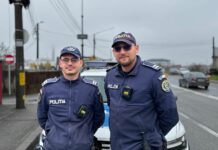 Doi polițiști din Târgu Jiu salvează o femeie aflată în pericol și primesc mulțumiri emoționante