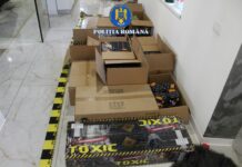 650 kg de articole pirotehnice confiscate de polițiști în Târgu Jiu