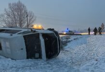 09:17 Microbuz răsturnat la Rovinari