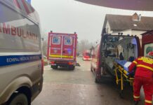 Gorj: Accident rutier la Roșiuța: Două victime transportate la spital