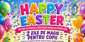 Petrecere pentru copii. ”Happy Easter”, în Parcul Coloanei Fără Sfârșit